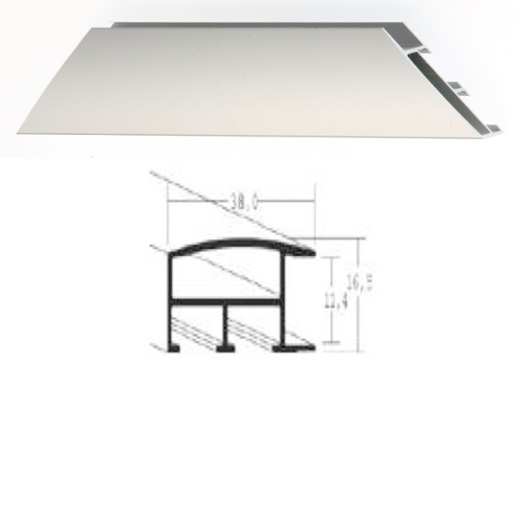 Listwa 82 004 srebrny mat cena za mb