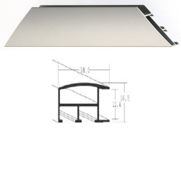 Listwa 82 256 stalowy mat cena za mb