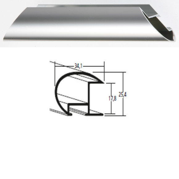 Listwa 85 003 srebrny połysk cena za mb
