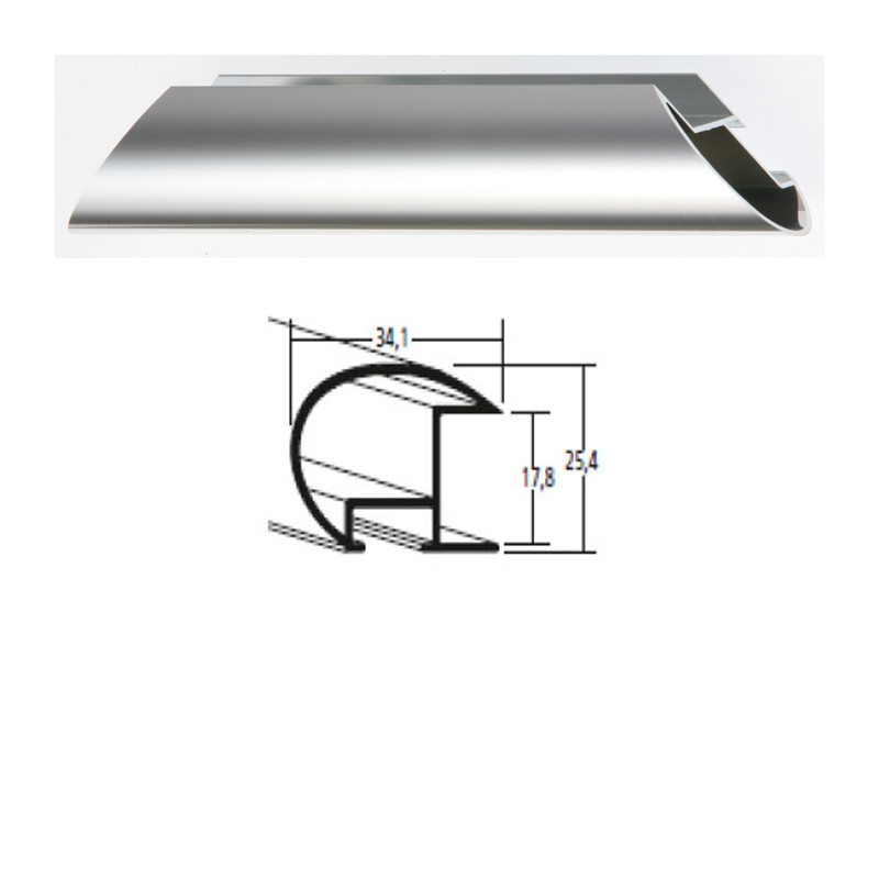 Listwa 85 003 srebrny połysk cena za mb