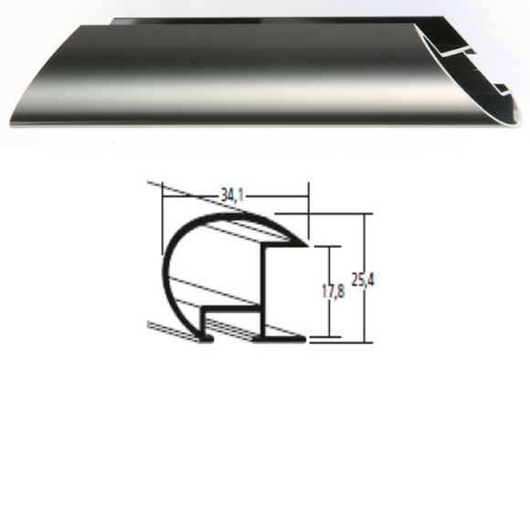 Listwa 85 006 stalowy połysk cena za mb