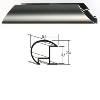 Listwa 85 006 stalowy połysk cena za mb