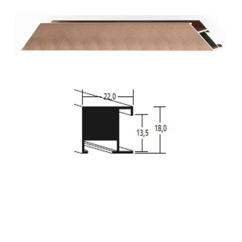 Listwa 97 152 brąz szczotkowany cena za mb