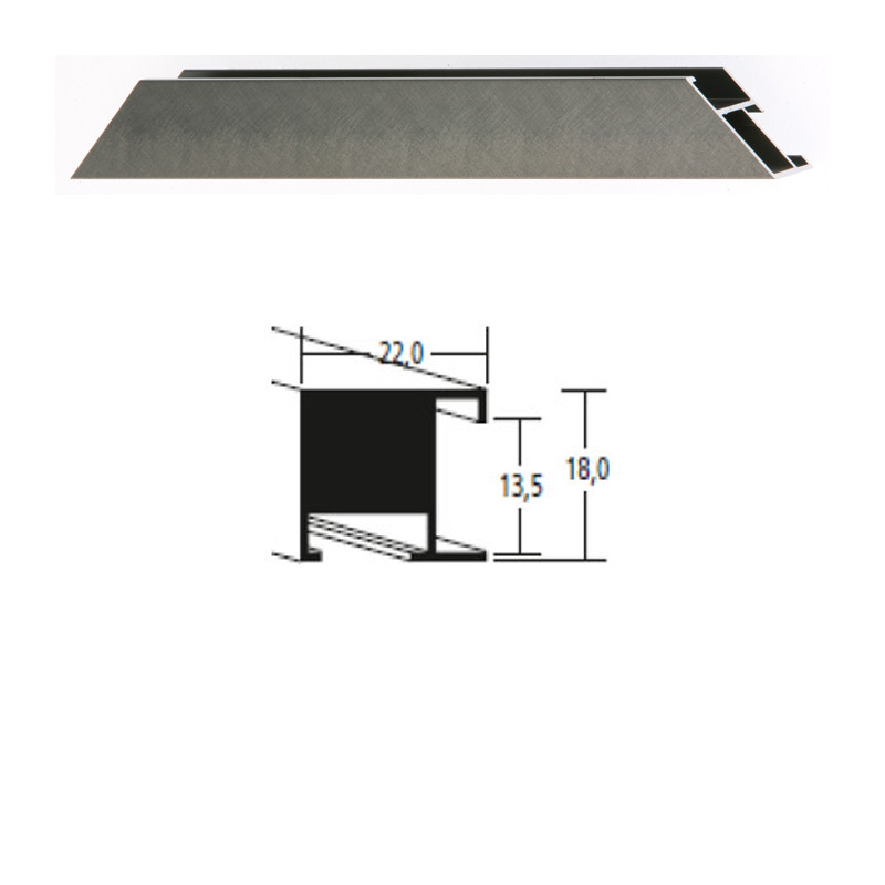 Listwa 97 154 szary szczotkowany cena za mb