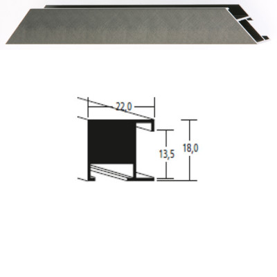 Listwa 97 154 szary szczotkowany cena za mb