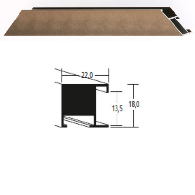 Listwa 97 165 orzech szczotkowany cena za mb
