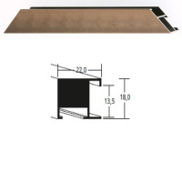 Listwa 97 165 orzech szczotkowany cena za mb
