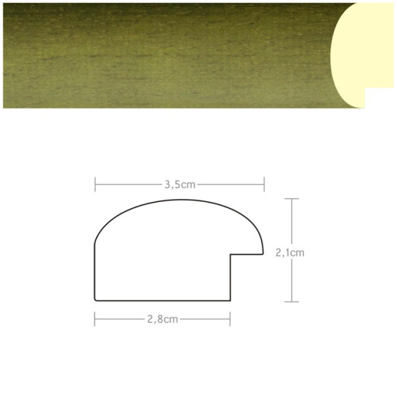 Listwa 970011 zielony 35mm, cena za mb