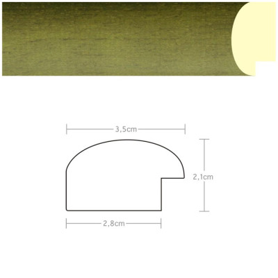Listwa 970011 zielony 35mm, cena za mb