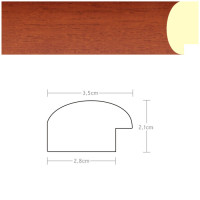Listwa 970012 ciemna wiśnia 35mm, cena za mb