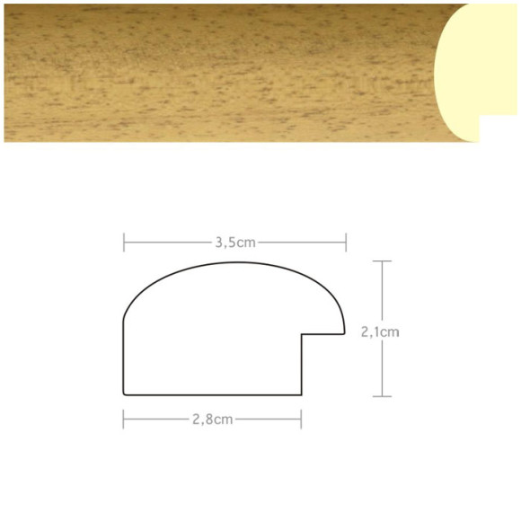 Listwa 970015 jasny brąz 35mm, cena za mb