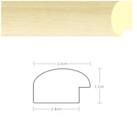 Listwa 970016 naturalny 35mm, cena za mb