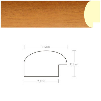 Listwa 970019 miodowy 35mm, cena za mb