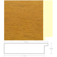 Listwa 970031 jasny brąz 80mm, cena za mb