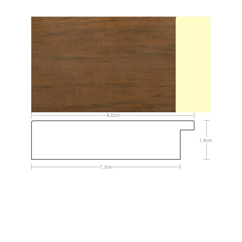 Listwa 970033 brąz 80mm, cena za mb