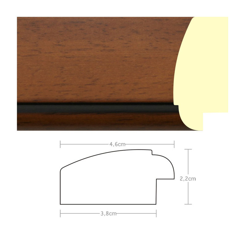 Listwa 970050 ciemny brąz 46mm, cena za mb