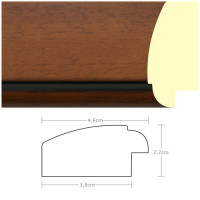 Listwa 970050 ciemny brąz 46mm, cena za mb