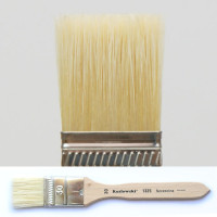 Pędzel do werniksu płaski, biała szczecina 1325