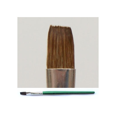 Pędzel szkolny płaski, włosie pony 152