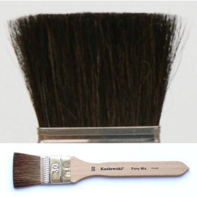 Pędzel płaski, mieszanka włosia pony 2105