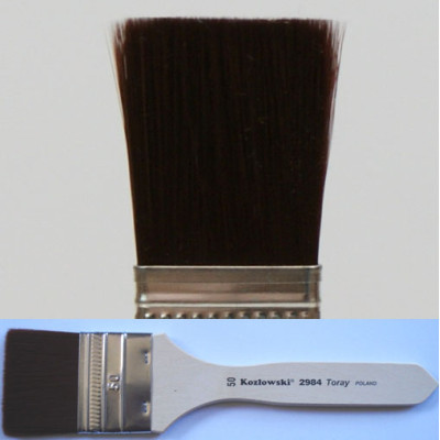 Pędzel płaski, nylon Toray 2984