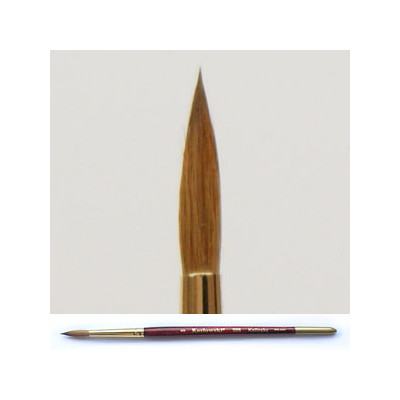 Pędzel stożkowy, czyste włosie Kolinsky czerwonej kuny 309