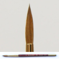 Pędzel stożkowy, czyste włosie Kolinsky czerwonej kuny 309
