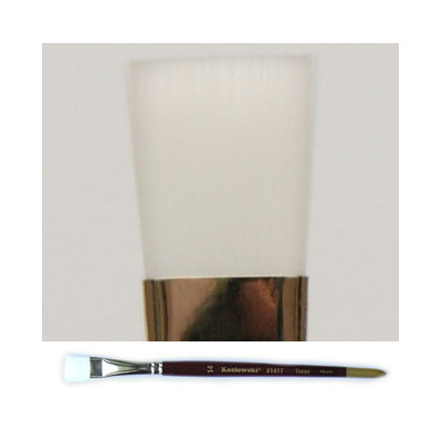 Pędzel płaski, biały Toray 31417
