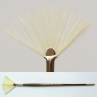 Pędzel wachlarzowy, biała szczecina 4228