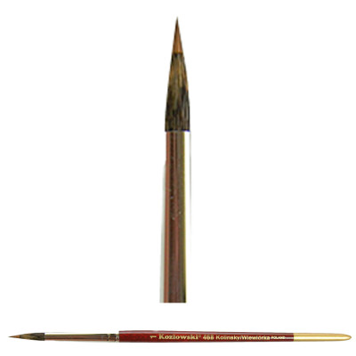 Pędzel do linii z zasobnikiem, włosie wiewiórki 468