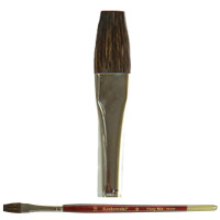 Pędzel płaski, mieszanka włosia pony 8