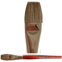 Pędzel płaski, jasne włosie bydlęce 83