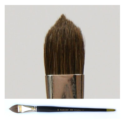 Pędzel koci język, jasne włosie bydlęce 8318