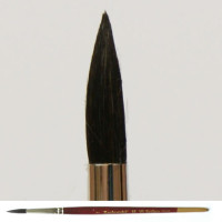 Pędzel stożkowy, czarne włosie bydlęce 92