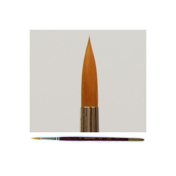 Pędzel okrągły, złote włosie Toray 975