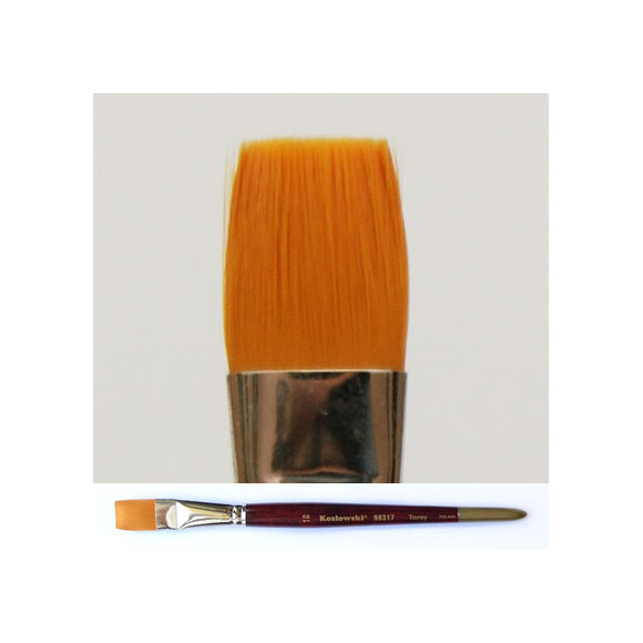 Pędzel płaski, interlokowany złoty Toray 98317