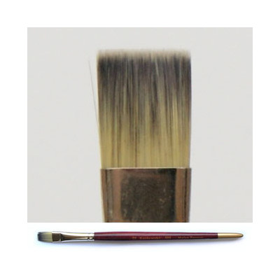Pędzel płaski, cieniowane włosie nylonowe racoon 986