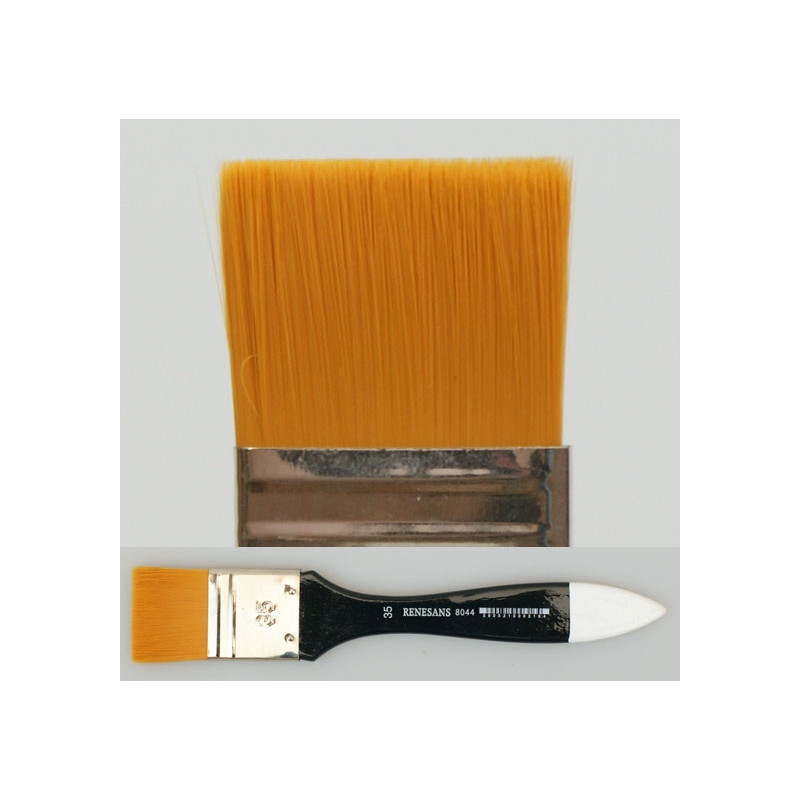 Pędzel płaski szeroki, włosie nylonowe 8044