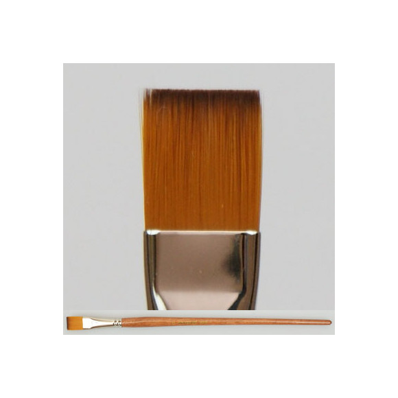 Pędzel płaski, włosie nylonowe 1001F