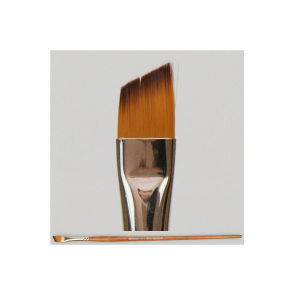 Pędzel płaski skośny, włosie nylonowe 1001A