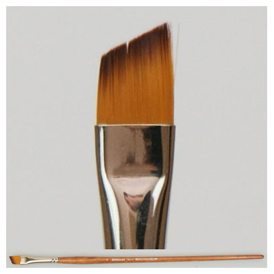 Pędzel płaski skośny, włosie nylonowe 1001A