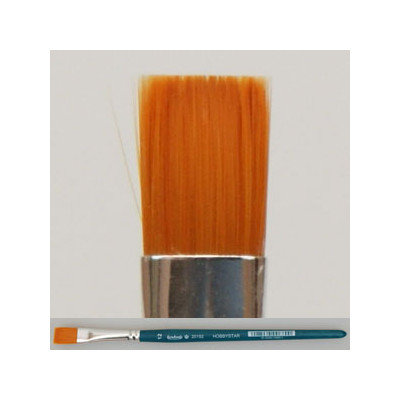 Pędzel płaski, włosie syntetyczne 20192