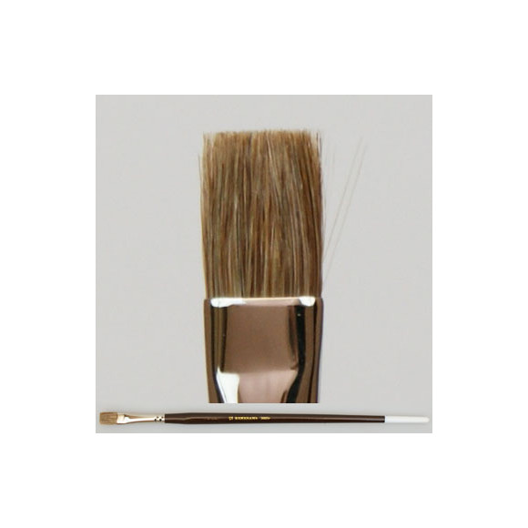 Pędzel płaski, włosie bydlęce 3005F