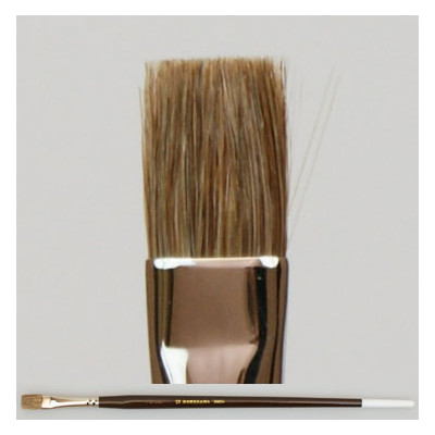Pędzel płaski, włosie bydlęce 3005F