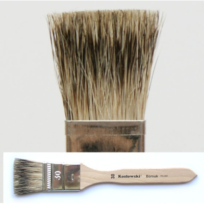 Pędzel płaski, włosie borsuka 2335