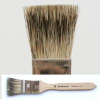 Pędzel płaski, włosie borsuka 2335