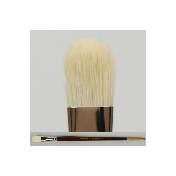 Pędzel koci język, biała szczecina 111118