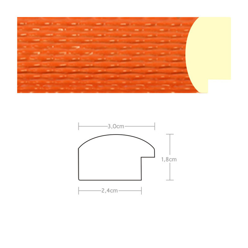 Listwa 970082 pomarańczowy połysk 30mm, cena za mb