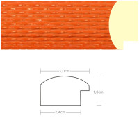 Listwa 970082 pomarańczowy połysk 30mm, cena za mb