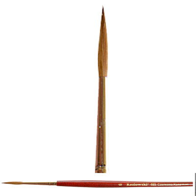 Pędzel do pisma, czyste włosie czerwonej kuny 465